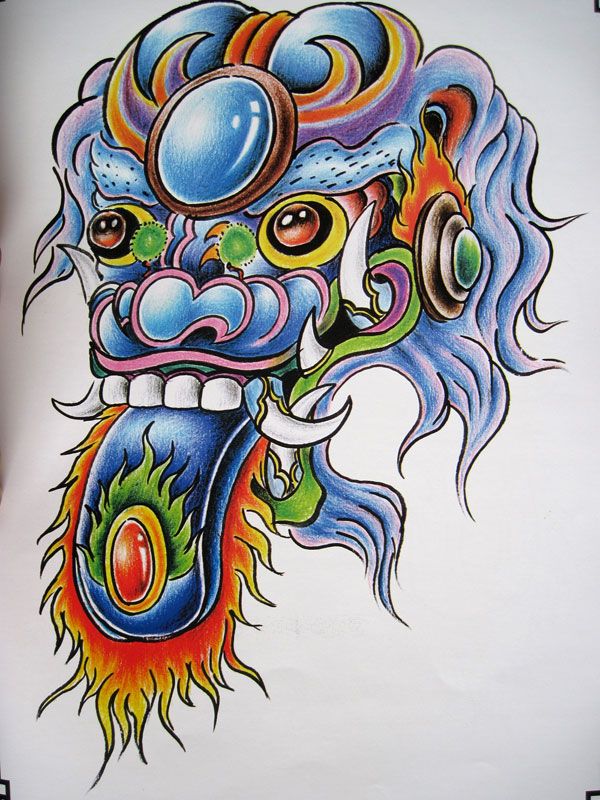 逸飞龙祥瑞纹身手稿合集（4）