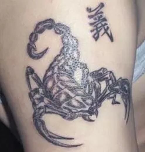 时尚蝎子纹身图案