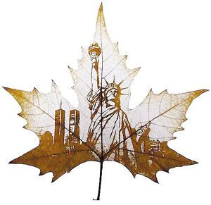 叶子纹身雕刻 风景如画