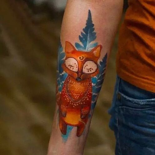 狐狸纹身图案大全图片