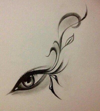 心灵之窗眼睛纹身素材