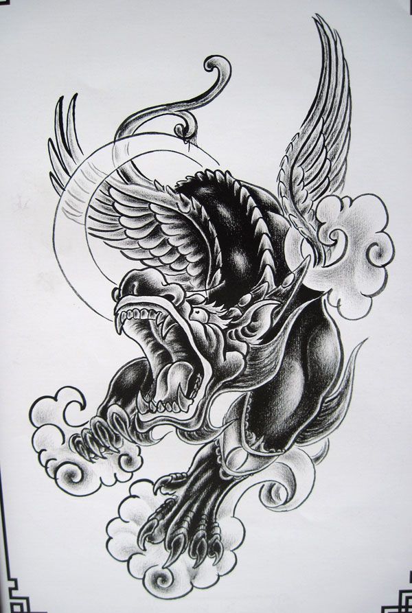 逸飞龙祥瑞纹身手稿合集（2）