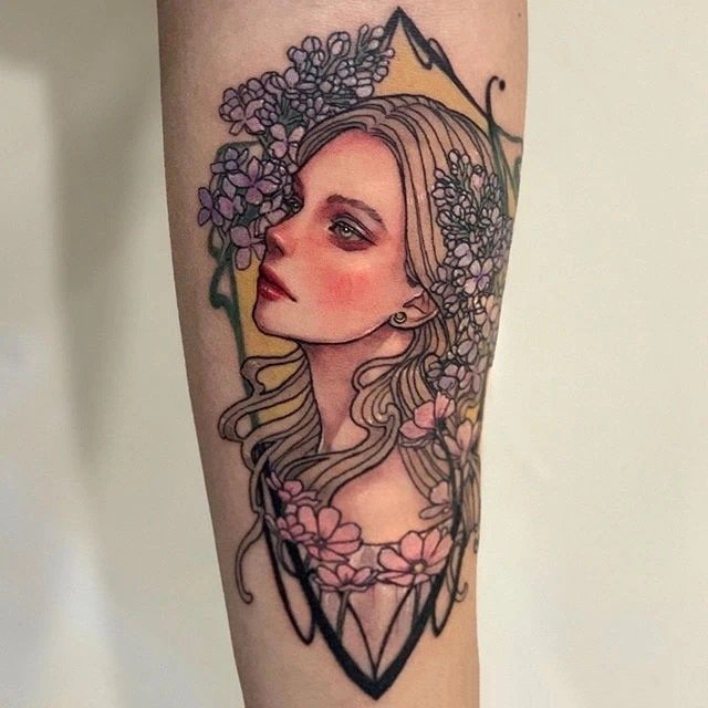 一组new school人物彩色纹身图片欣赏