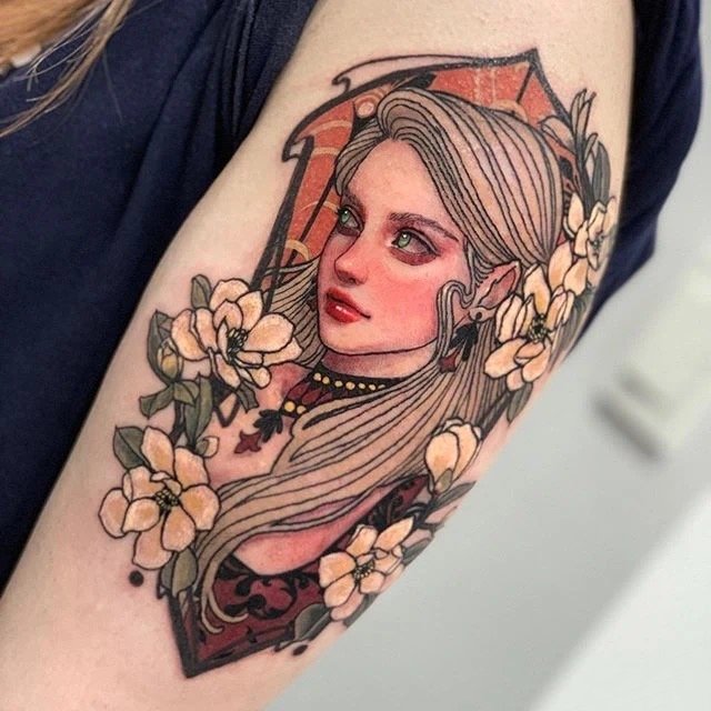 一组new school人物彩色纹身图片欣赏