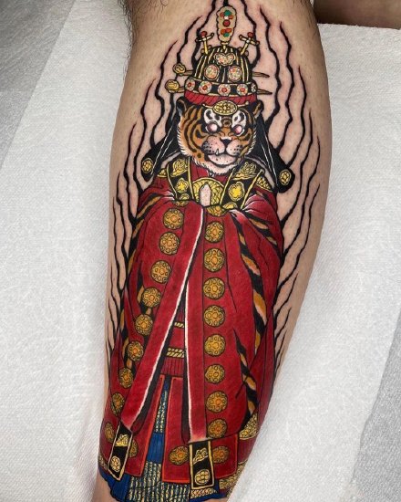 偏日式的新传统纹身图片