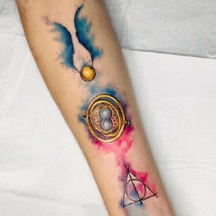 一组魔法般的水彩纹身图片