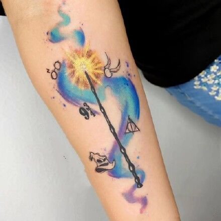 一组魔法般的水彩纹身图片