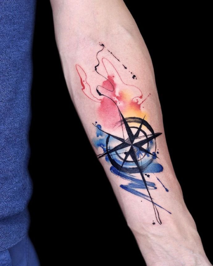 一组非常漂亮的水彩纹身图片