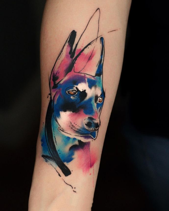 一组非常漂亮的水彩纹身图片