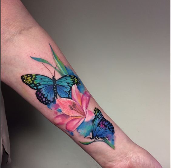 9款漂亮的蝴蝶纹身图片