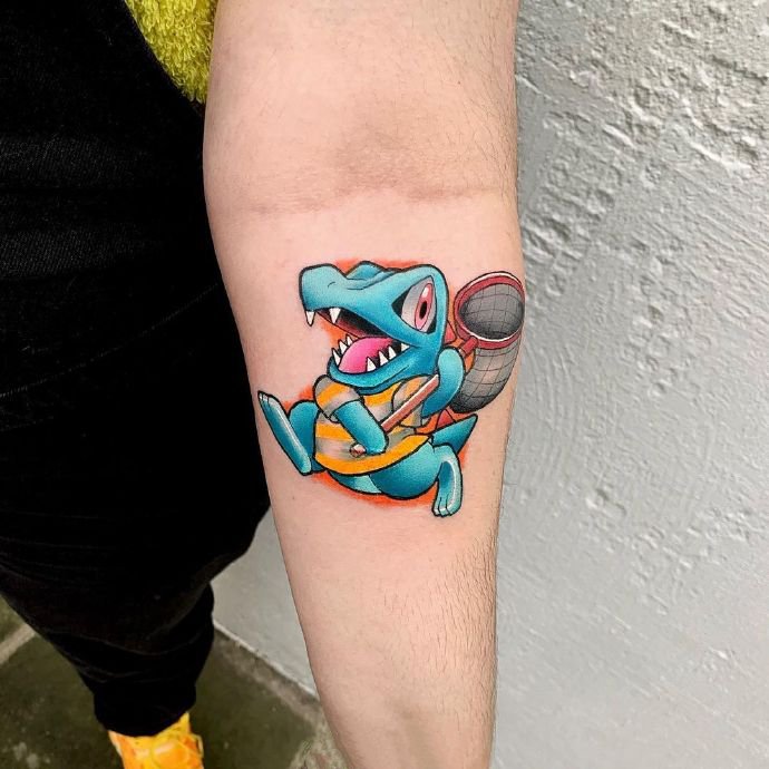 一组可爱的卡通纹身图片