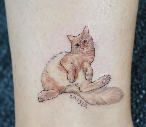 超有爱的萌宠纹身图案精选