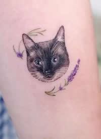 超有爱的萌宠纹身图案精选