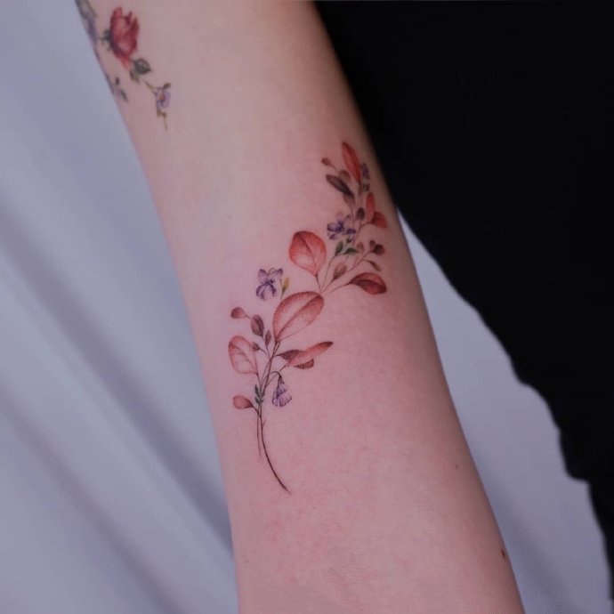 一组个性的小清新纹身图片