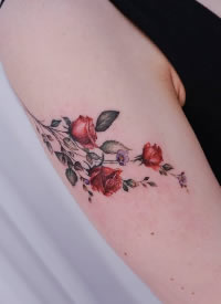 一组个性的小清新纹身图片