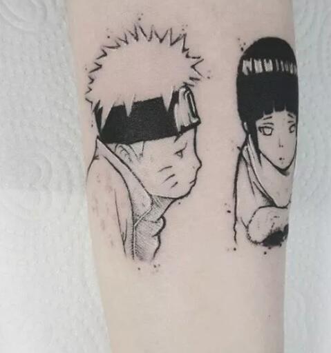 一组卡通图案的纹身作品图片