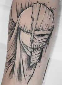 一组卡通图案的纹身作品图片