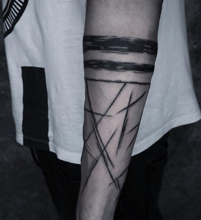 一组精致的臂环纹身图案欣赏