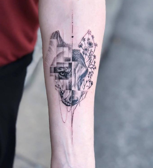 一组很有设计感的小清新纹身图案