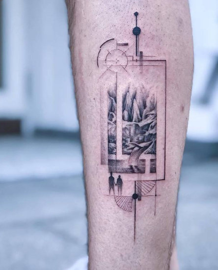 一组很有设计感的小清新纹身图案