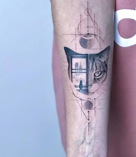 一组很有设计感的小清新纹身图案