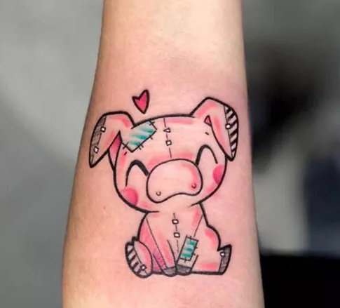 一组“童心未泯”的小可爱纹身