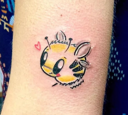一组“童心未泯”的小可爱纹身