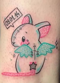 一组“童心未泯”的小可爱纹身