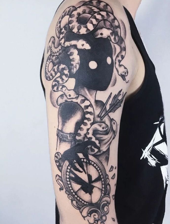 一组个性十足的暗黑纹身图片