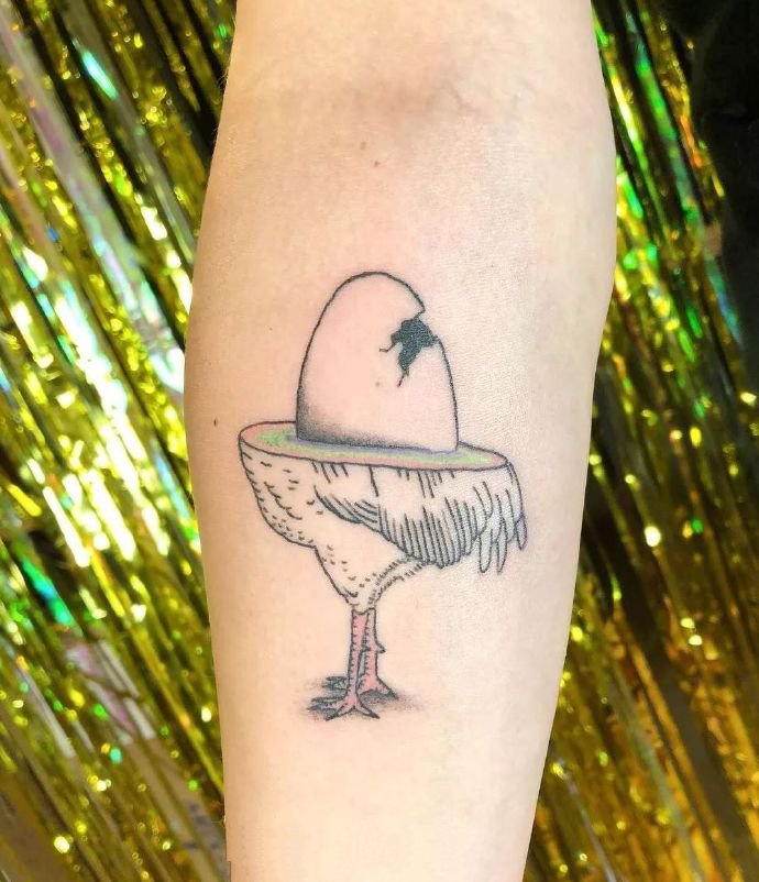 一组很有创意的卡通纹身图片