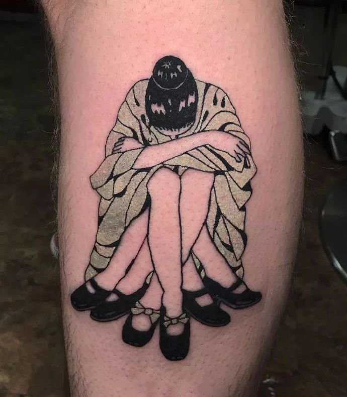 一组很有创意的卡通纹身图片