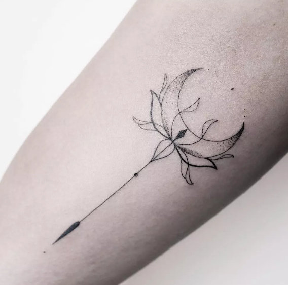 唯美的线条纹身图案，简约至美