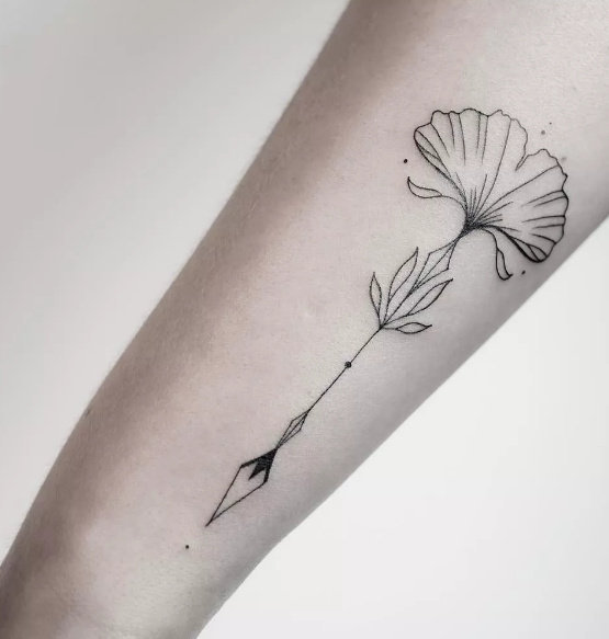 唯美的线条纹身图案，简约至美