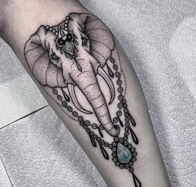 一组黑色纹身图案推荐，分外精致