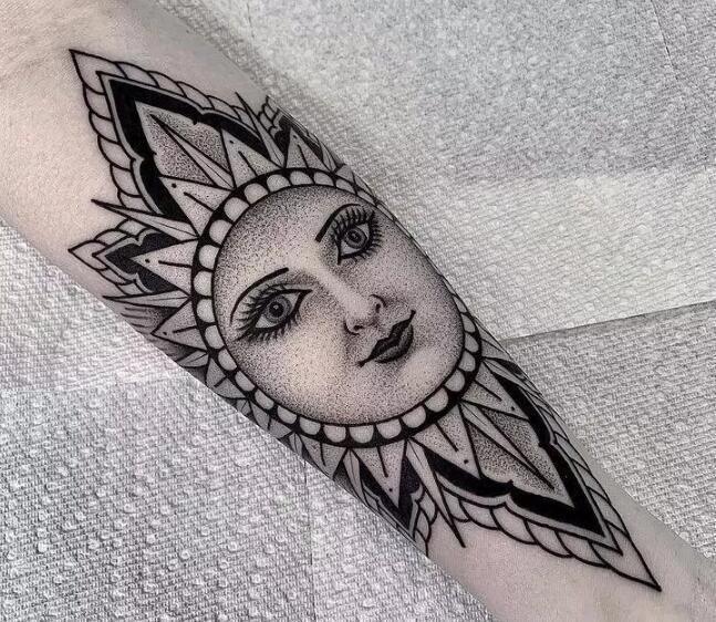 一组黑色纹身图案推荐，分外精致