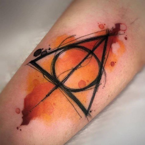 一组素描风水彩纹身作品赏析