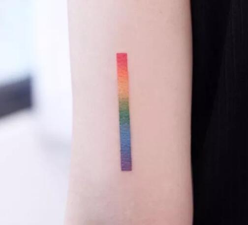 一组彩虹纹身推荐，彩虹代表着幸福
