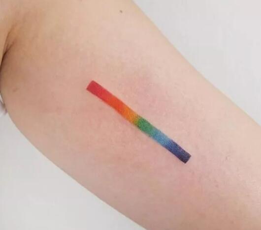 一组彩虹纹身推荐，彩虹代表着幸福