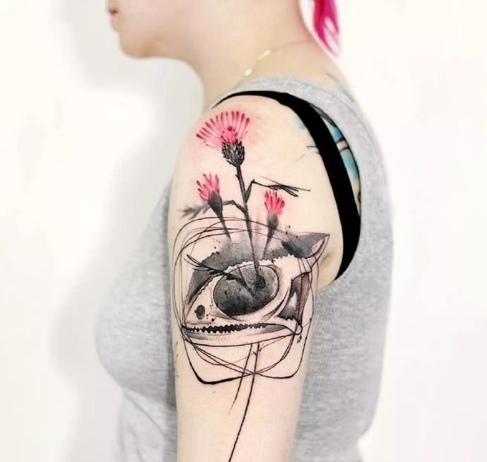 9张超美的个性点刺纹身图片