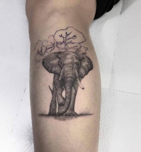 一组有趣的暗黑点刺纹身图片