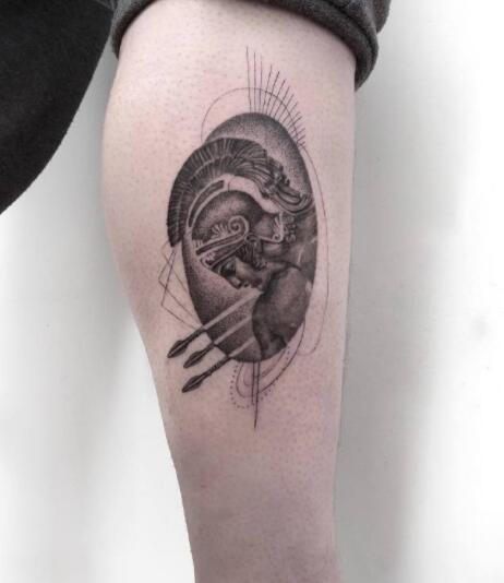 一组有趣的暗黑点刺纹身图片