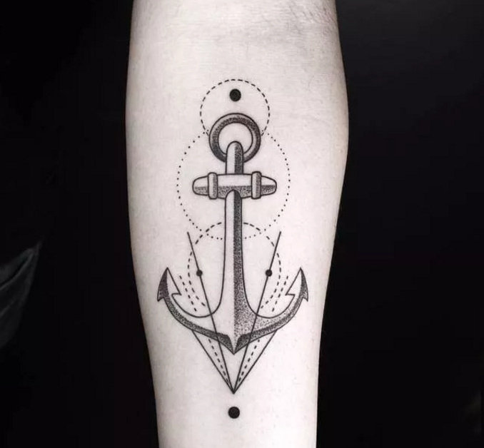 几何形状的纹身图片9张