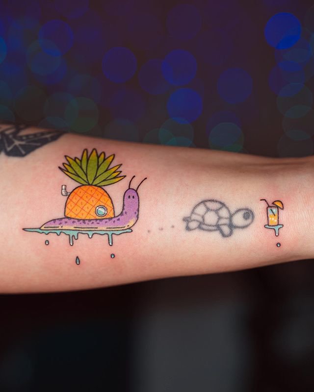 9张小巧可爱的卡通纹身图片