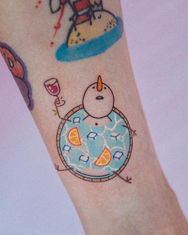 9张小巧可爱的卡通纹身图片