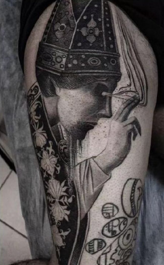 帅气质感的黑色纹身图片9张