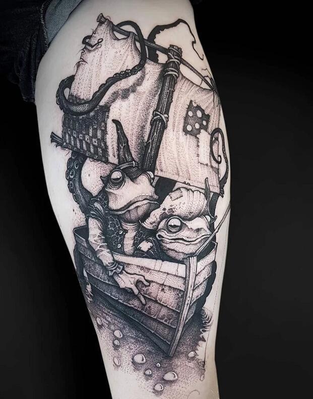 帅气质感的黑色纹身图片9张