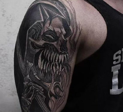 帅气质感的黑色纹身图片9张