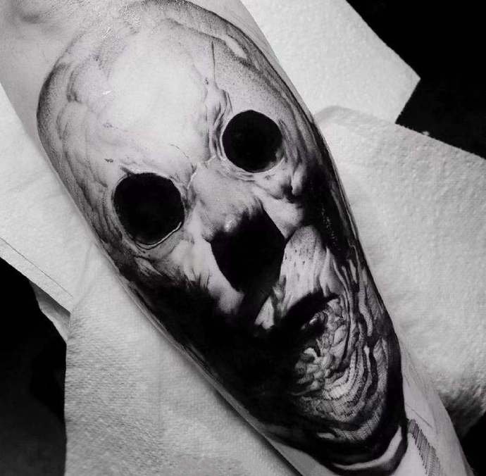 立体质感的暗黑系纹身图片9张