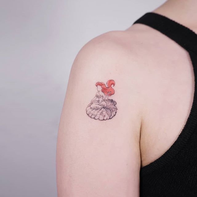 9张迪士尼的公主们卡通纹身图片