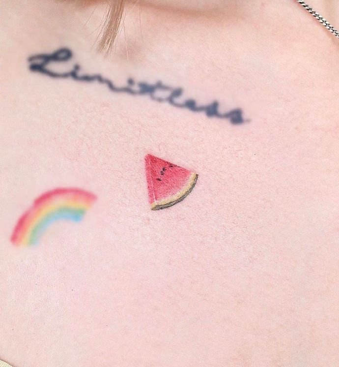 萌趣十足的一组小图案纹身图片